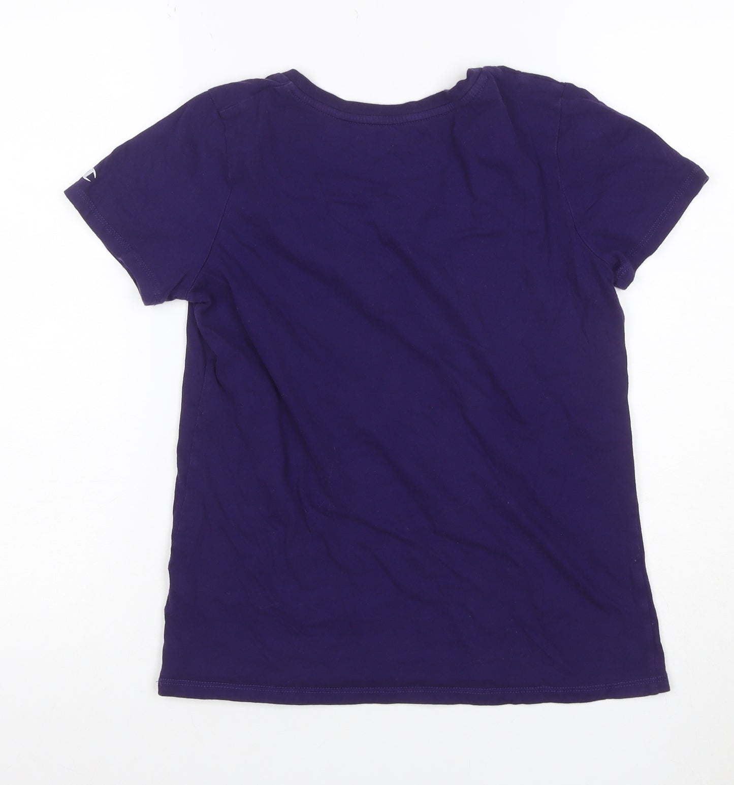 Champion Women Purple S East Carolina Pirates V-Neck T-Shirt