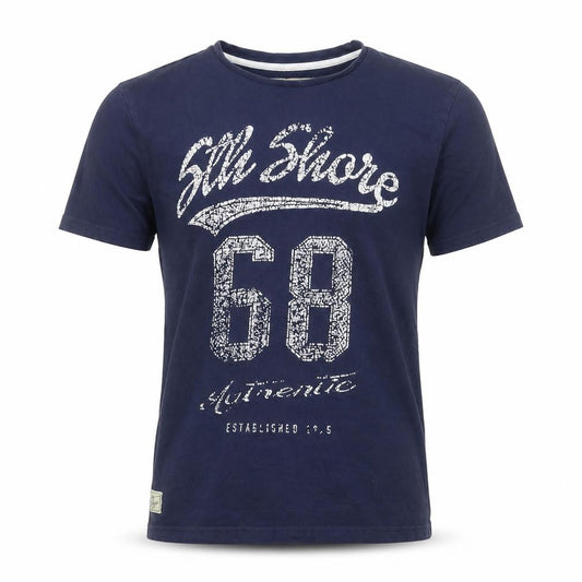 5th Shore Men's Blue L California 68 Graphic Print Crew Neck T-Shirt