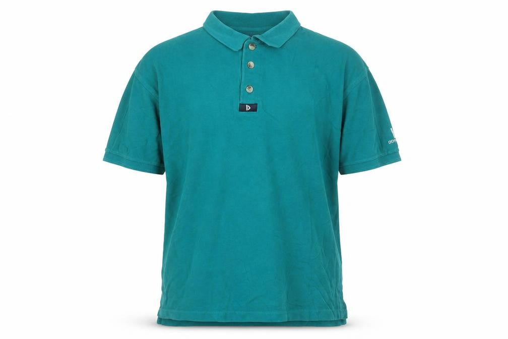 Donnay Men’s Green Cotton Polo Shirt L Short Sleeve Sports Casual