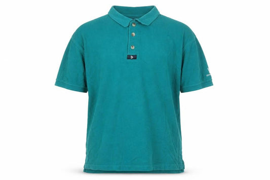 Donnay Men’s Green Cotton Polo Shirt L Short Sleeve Sports Casual