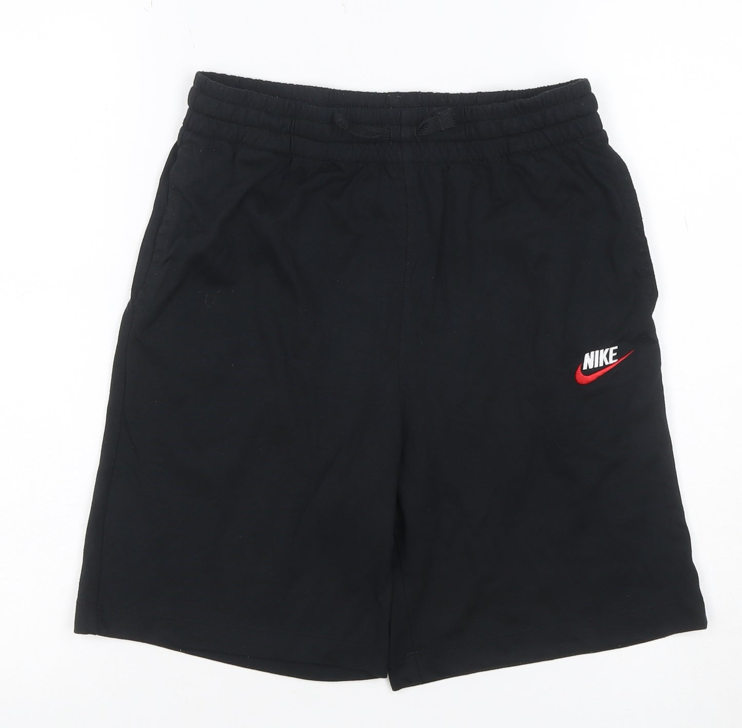 Nike Teens Black XL Athletic Drawstring Shorts Logo Pockets