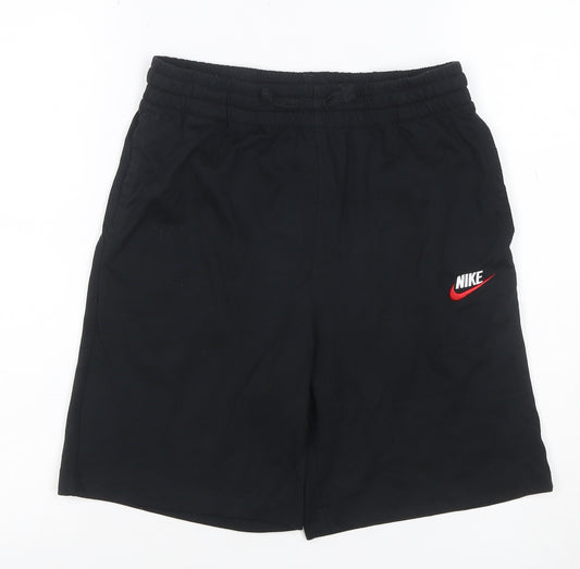 Nike Teens Black XL Athletic Drawstring Shorts Logo Pockets