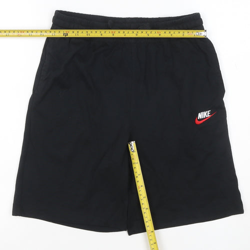 Nike Teens Black XL Athletic Drawstring Shorts Logo Pockets