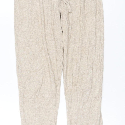 Box Avenue Women Beige Size 8 Lightweight Drawstring Pyjama Trousers