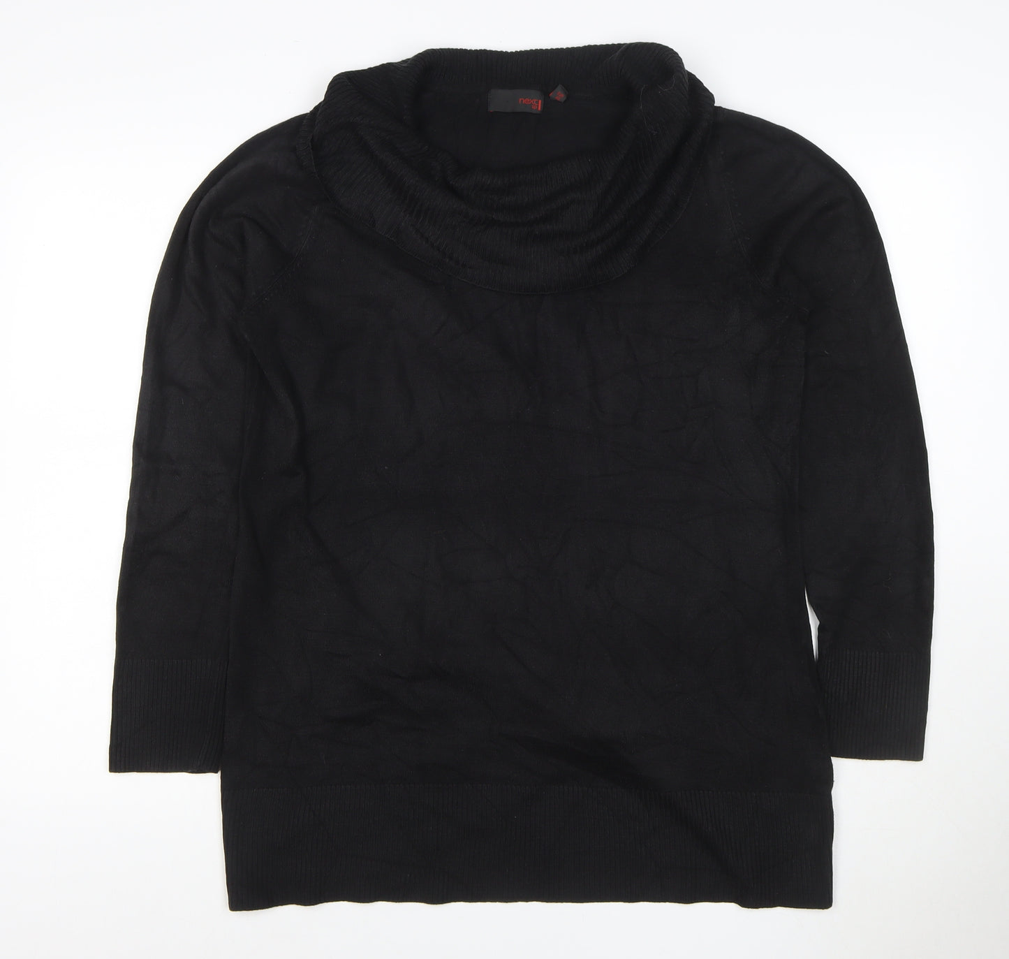 Next Women’s Black Cowl Neck Knit Pullover Jumper UK 18