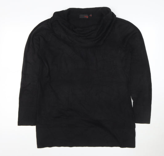 Next Women’s Black Cowl Neck Knit Pullover Jumper UK 18