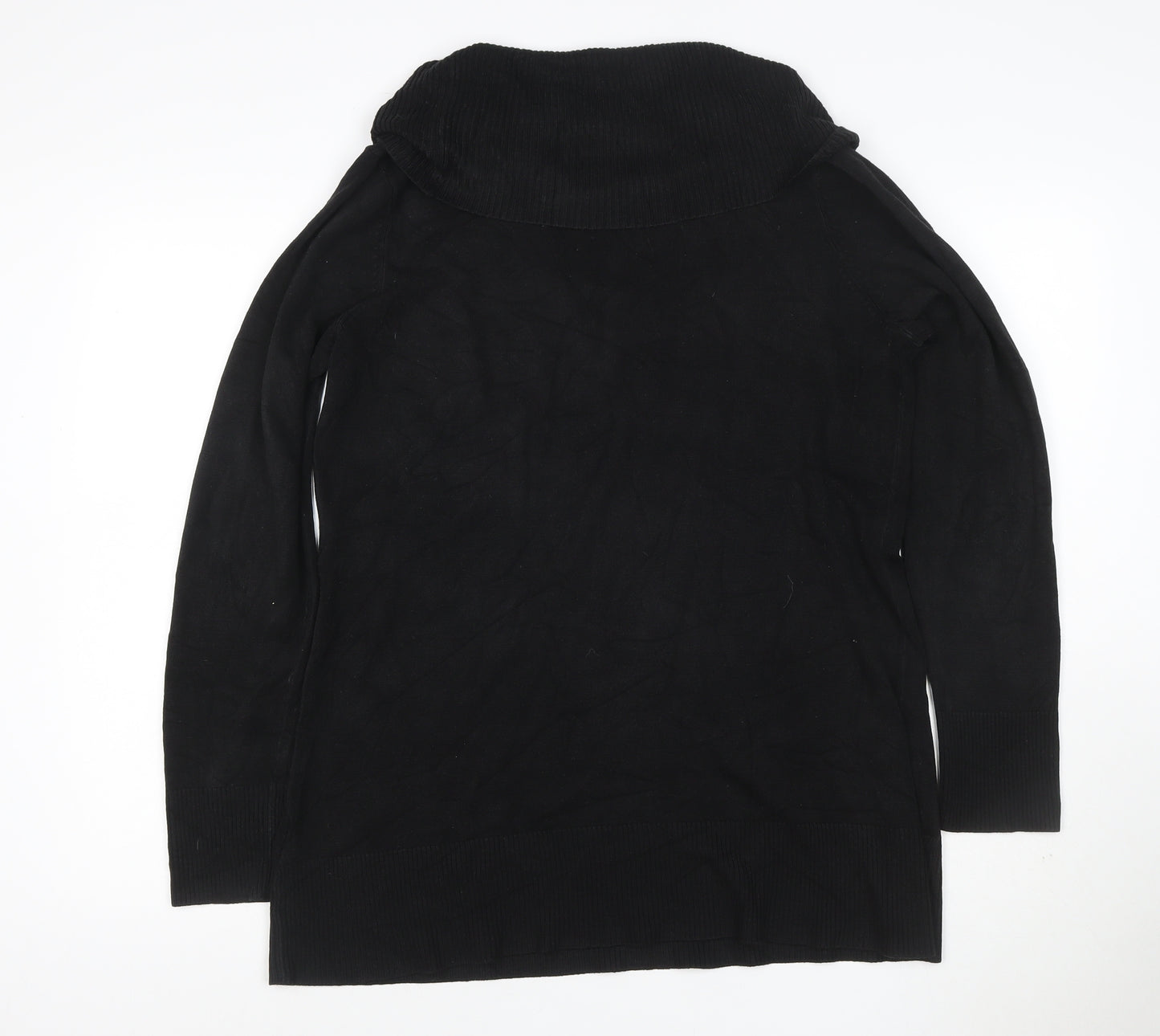 Next Women’s Black Cowl Neck Knit Pullover Jumper UK 18