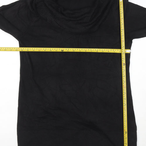 Next Women’s Black Cowl Neck Knit Pullover Jumper UK 18