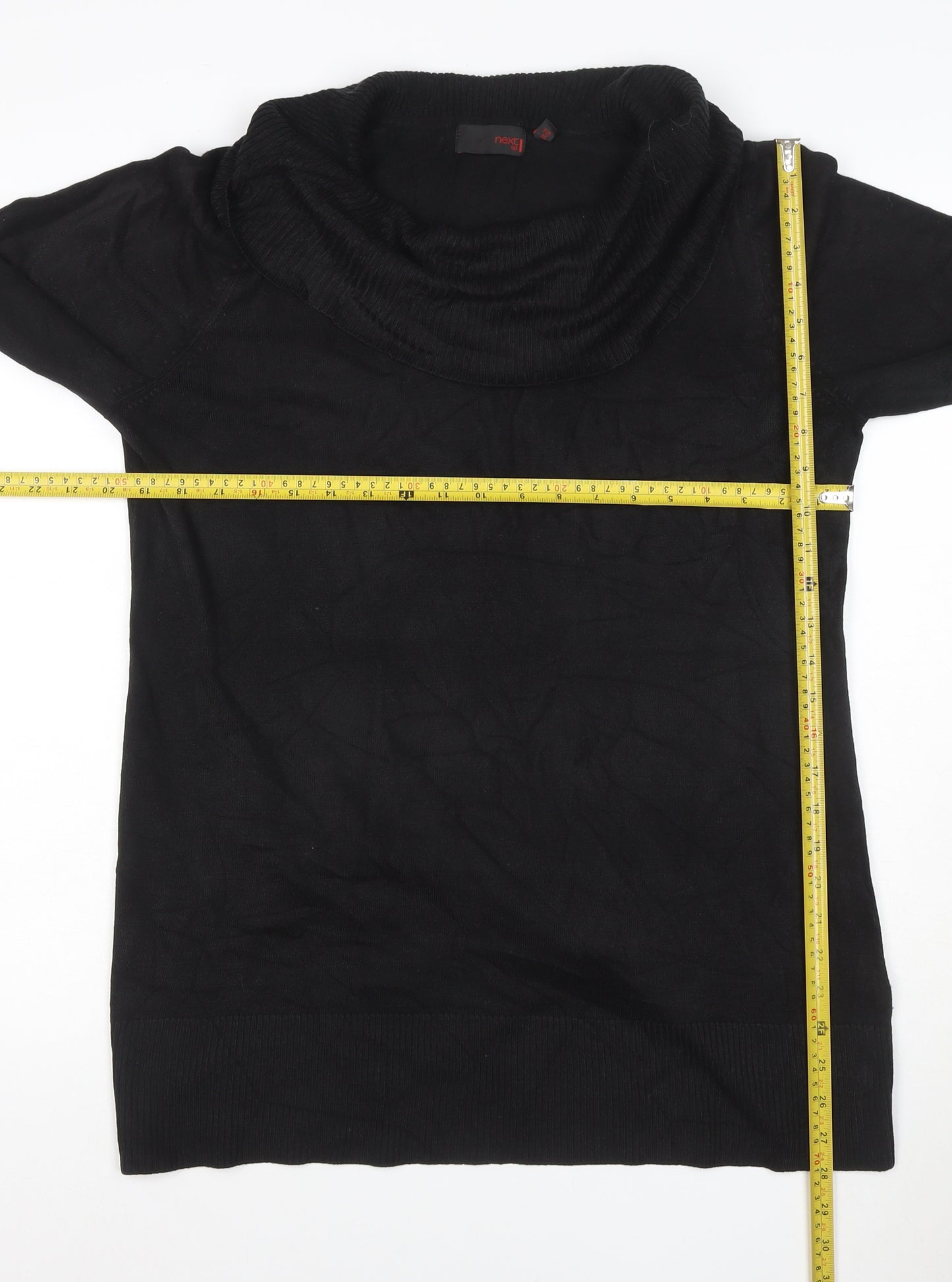 Next Women’s Black Cowl Neck Knit Pullover Jumper UK 18