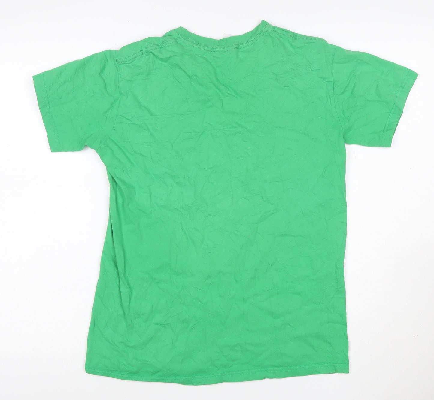 Star Wars Teens Green M Boba Fett Graphic Print Crew Neck T-Shirt