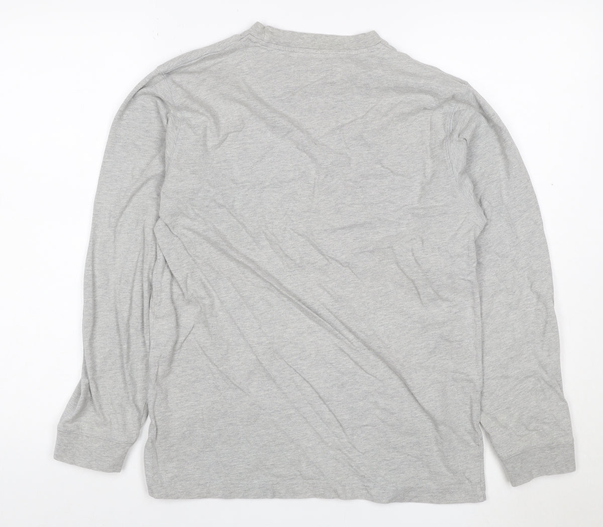 Close-up detail of Hawkshead Women Grey, size 12, Basic Crew Neck Long Sleeve T-Shirt