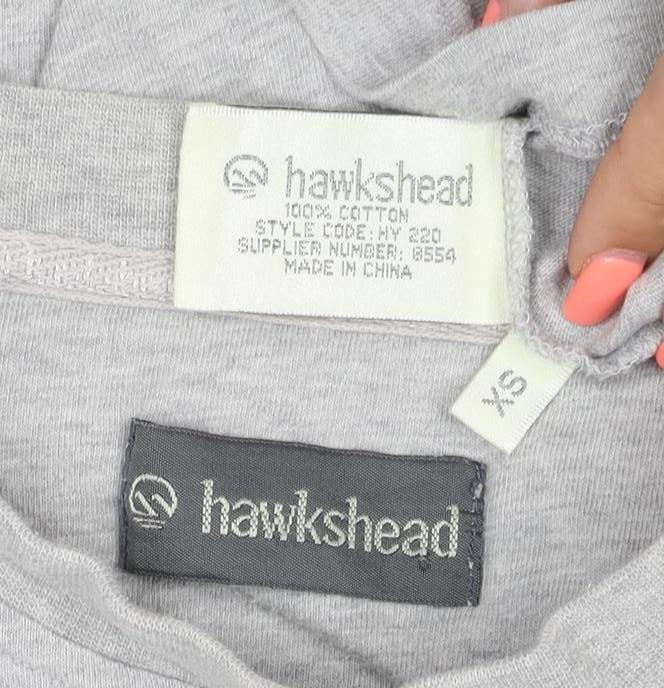Additional view of Hawkshead Women Grey, size 12, Basic Crew Neck Long Sleeve T-Shirt