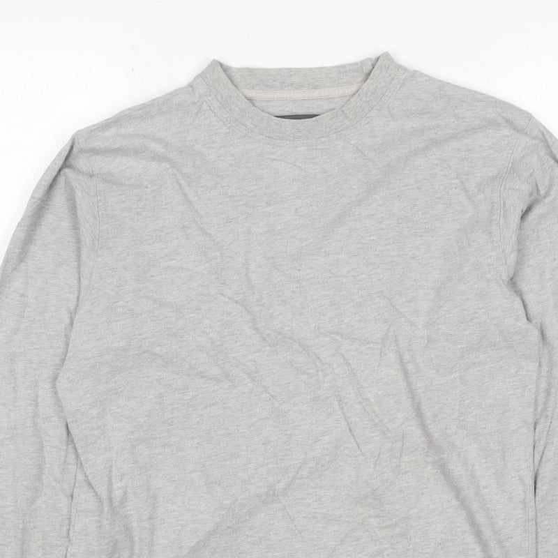 Additional view of Hawkshead Women Grey, size 12, Basic Crew Neck Long Sleeve T-Shirt