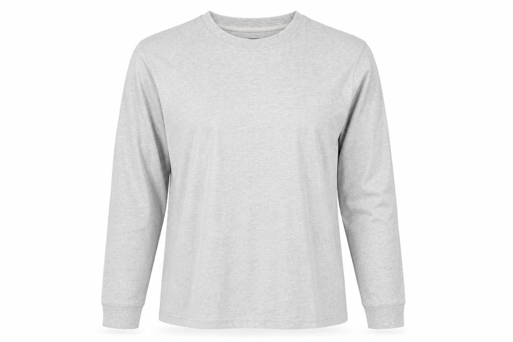 Front view of Hawkshead Women Grey, size 12, Basic Crew Neck Long Sleeve T-Shirt