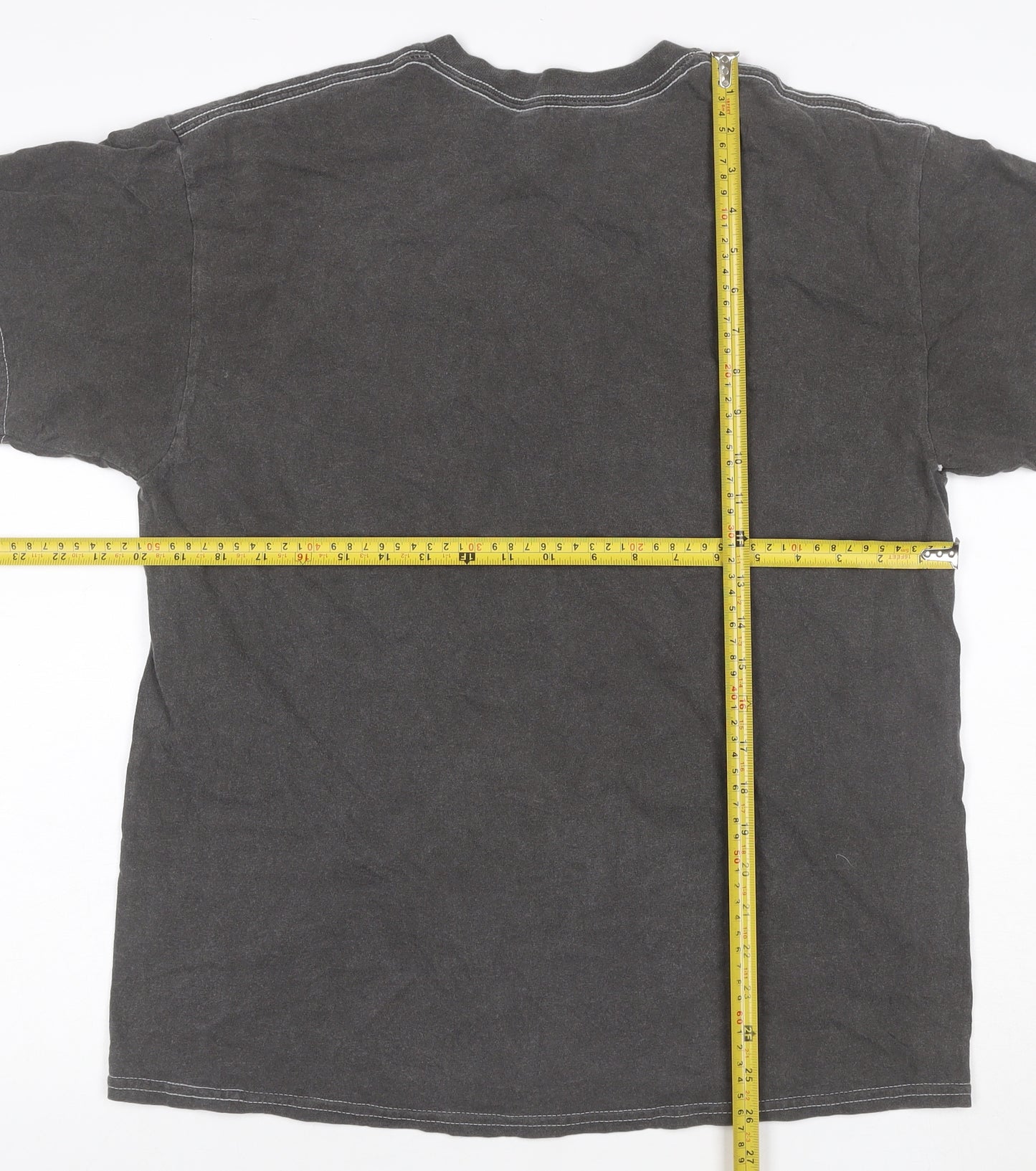 Scooby-Doo Men’s Grey L Halloween Castle Graphic Print T-Shirt