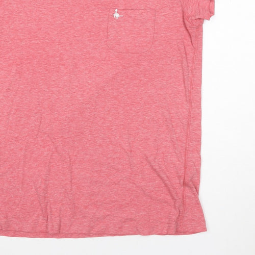Jack Wills Women Pink UK 12 Basic Pocket Embroidered T-Shirt