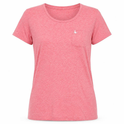 Jack Wills Women Pink UK 12 Basic Pocket Embroidered T-Shirt