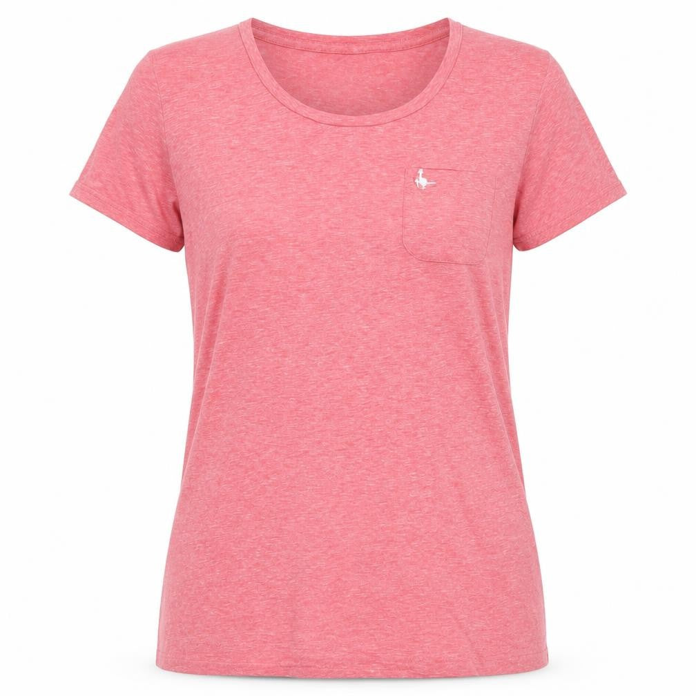 Jack Wills Women Pink UK 12 Basic Pocket Embroidered T-Shirt