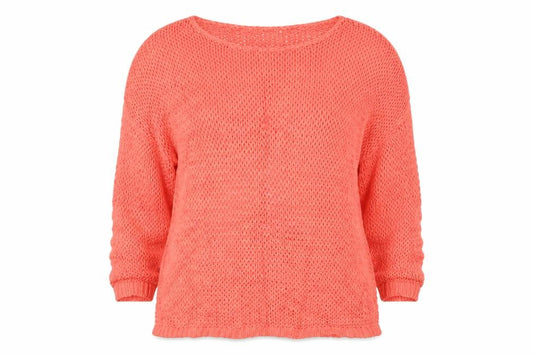 Gap Women’s Orange XS Open Knit Scoop Neck Long Sleeve Jumper