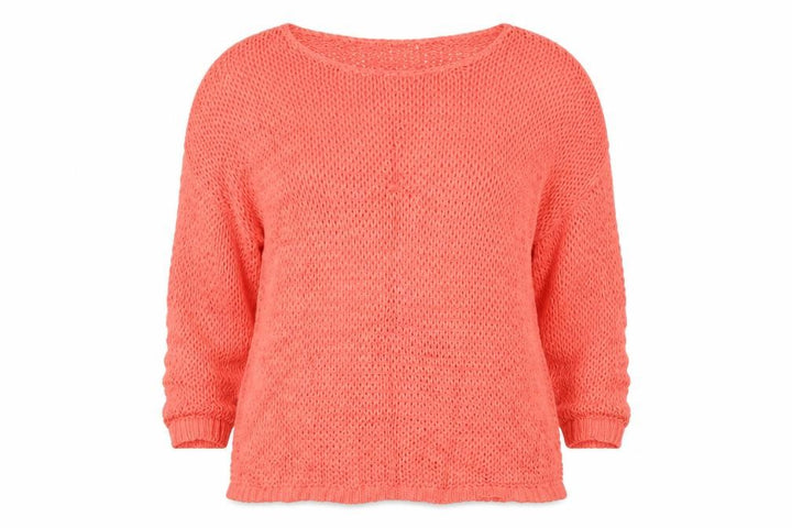 Gap Women’s Orange XS Open Knit Scoop Neck Long Sleeve Jumper