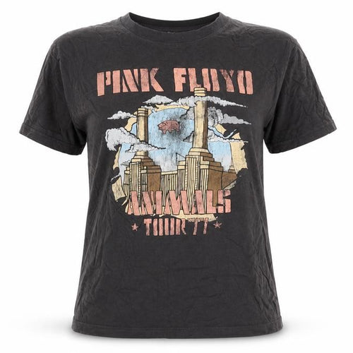 H&M Women Black XS Basic Pink Floyd Animals 77 Rock T-Shirt