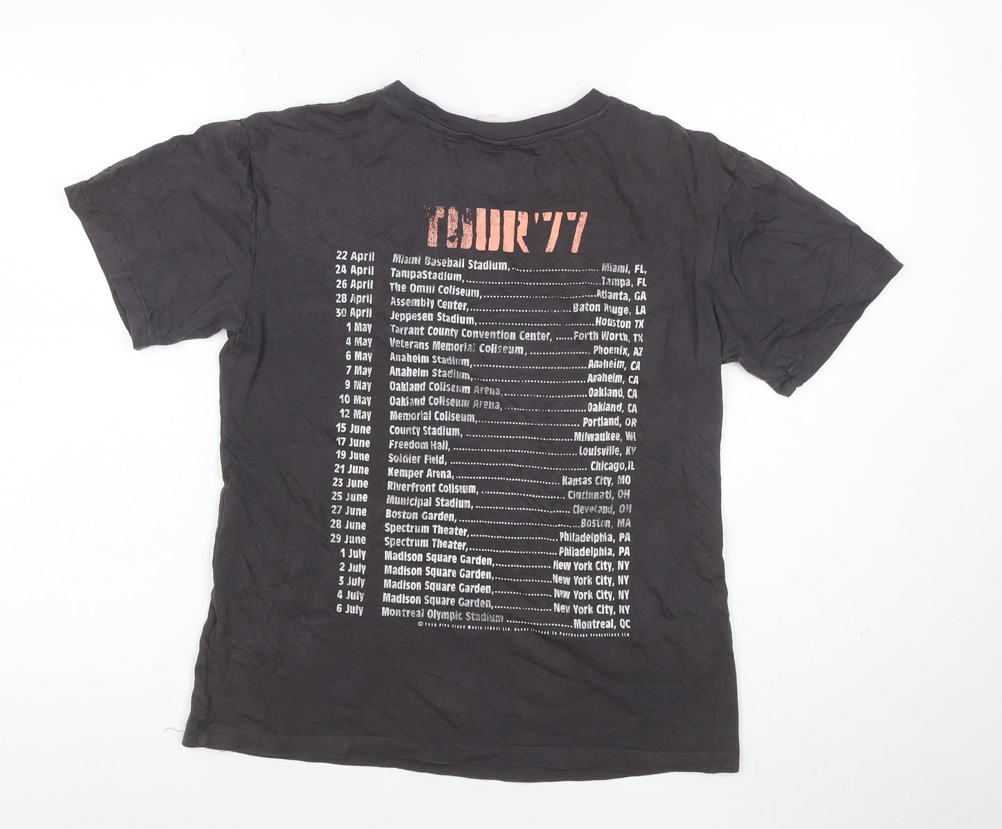 H&M Women Black XS Basic Pink Floyd Animals 77 Rock T-Shirt