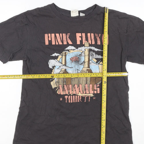 H&M Women Black XS Basic Pink Floyd Animals 77 Rock T-Shirt