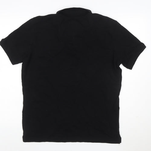 Polo Ralph Lauren Men's Black 2XL Bear Logo Cotton Stretch Polo Shirt