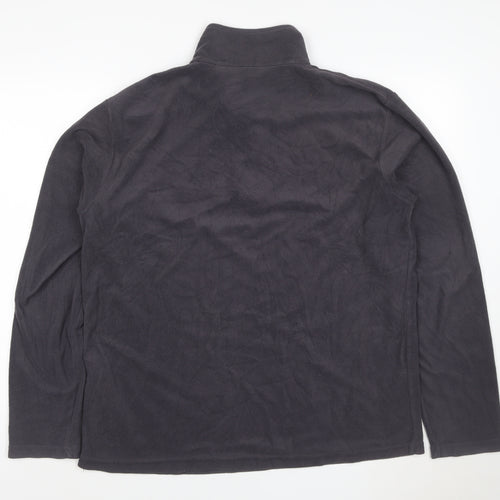 Regatta Men’s Black XL 1/4 Zip Fleece Sweatshirt Outdoor Pullover