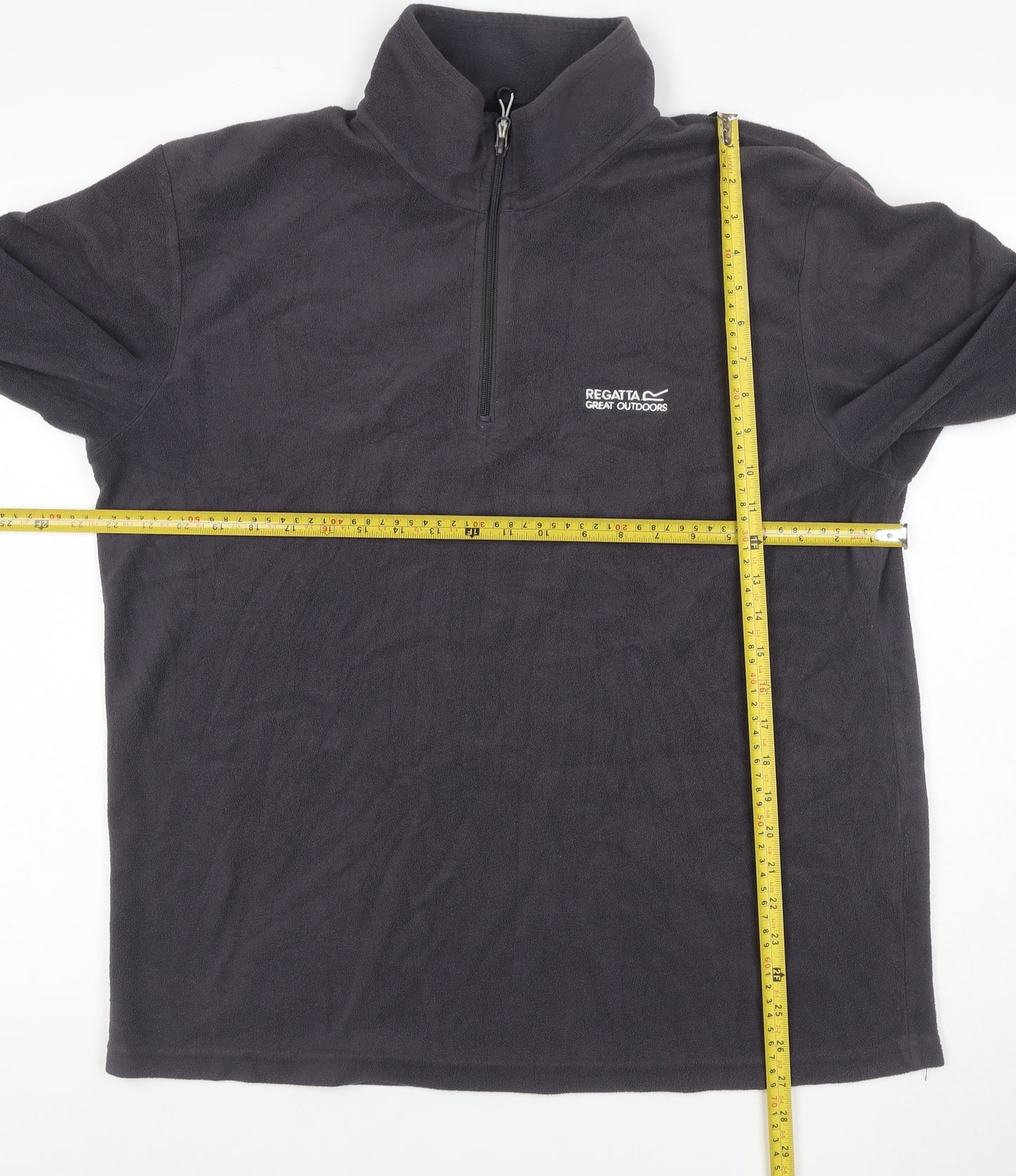 Regatta Men’s Black XL 1/4 Zip Fleece Sweatshirt Outdoor Pullover
