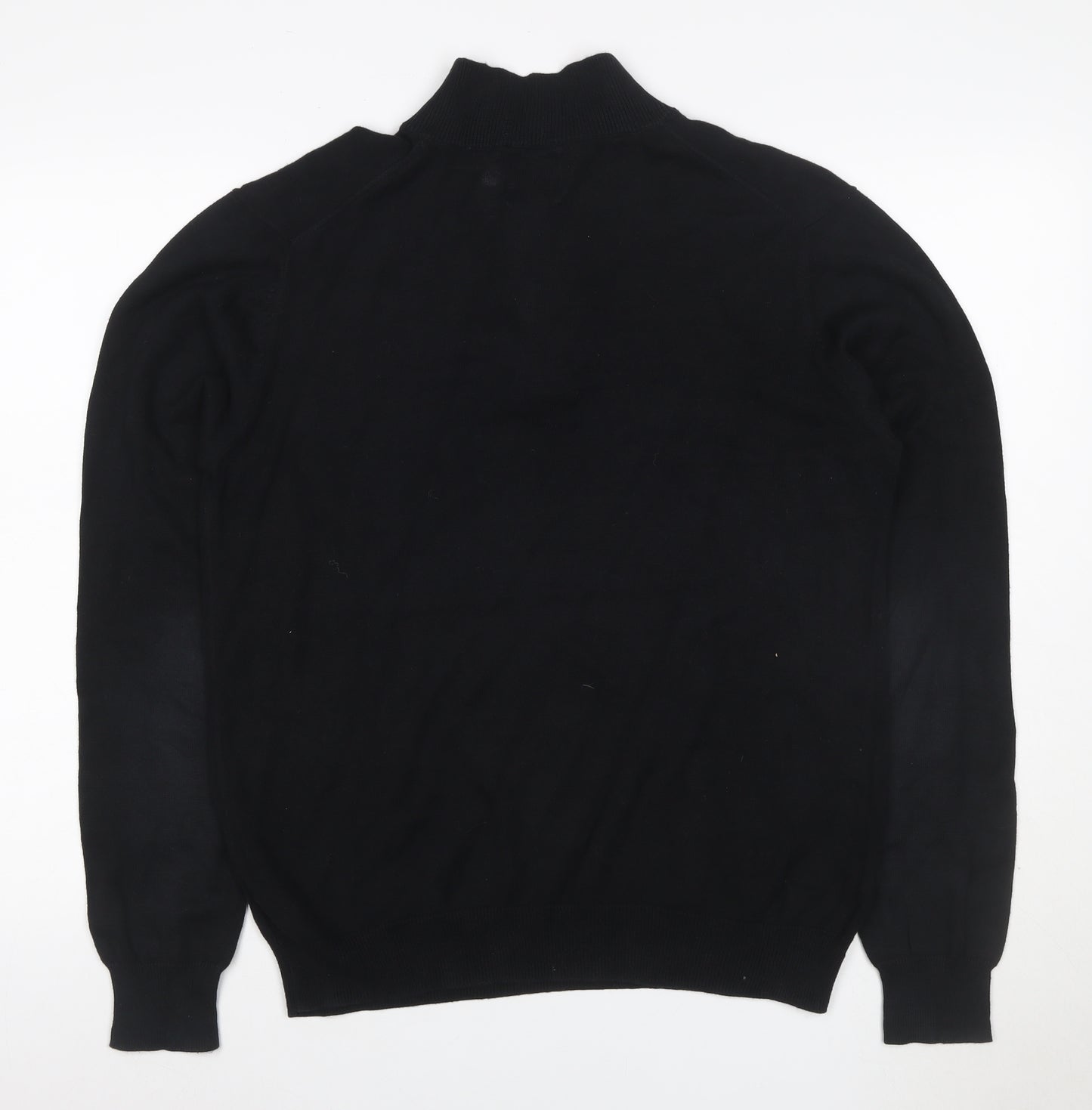 American Dry Goods Company Men Black M 1/4 Zip Cotton Jumper