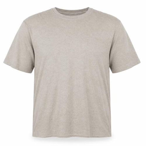 Marks and Spencer Men's Beige 3XL Regular Textured Crew Neck T-Shirt
