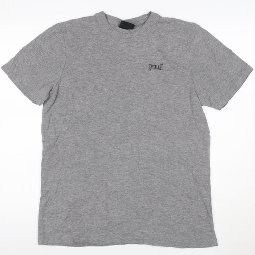 Everlast Men's Grey M Crew Neck Logo Short Sleeve T-Shirt