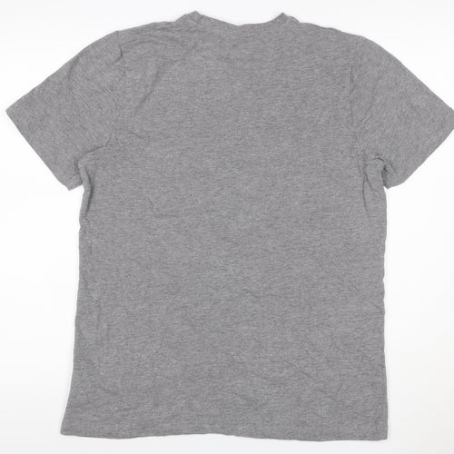 Everlast Men's Grey M Crew Neck Logo Short Sleeve T-Shirt