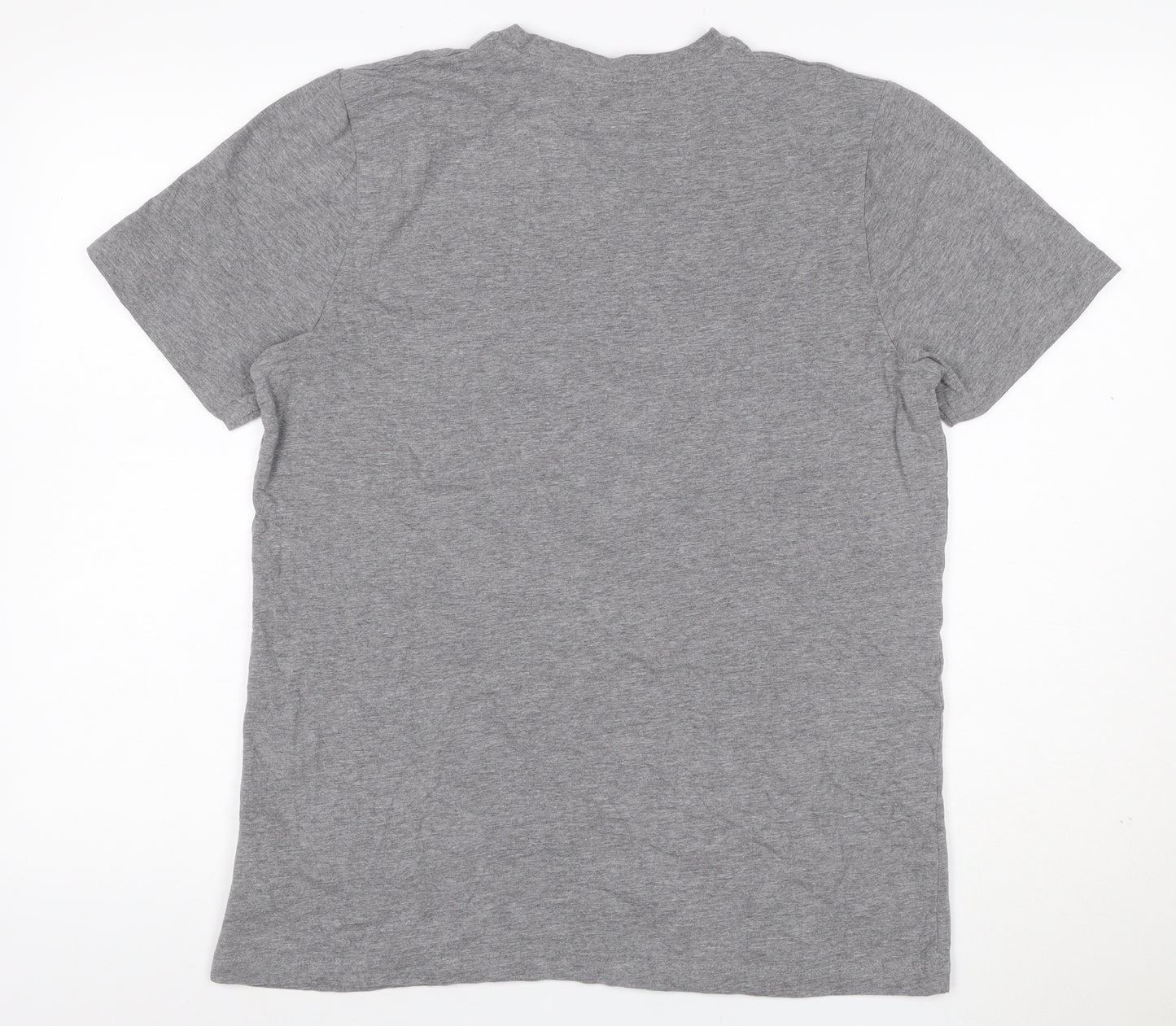 Everlast Men's Grey M Crew Neck Logo Short Sleeve T-Shirt