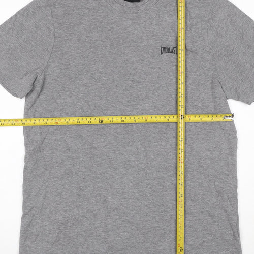 Everlast Men's Grey M Crew Neck Logo Short Sleeve T-Shirt