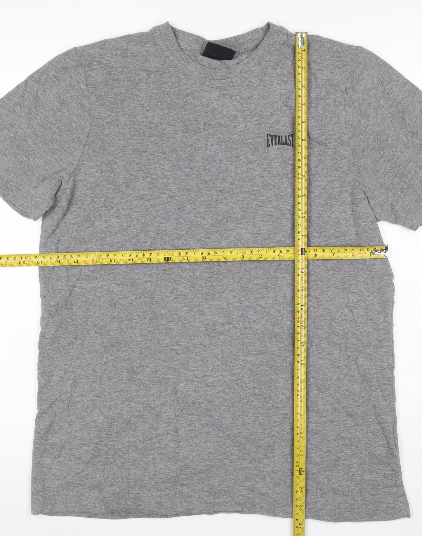 Everlast Men's Grey M Crew Neck Logo Short Sleeve T-Shirt