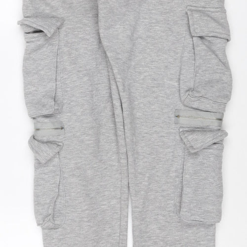 VANV Homme Men's Grey S Jogger Sweatpants Zip Pocket Drawstring