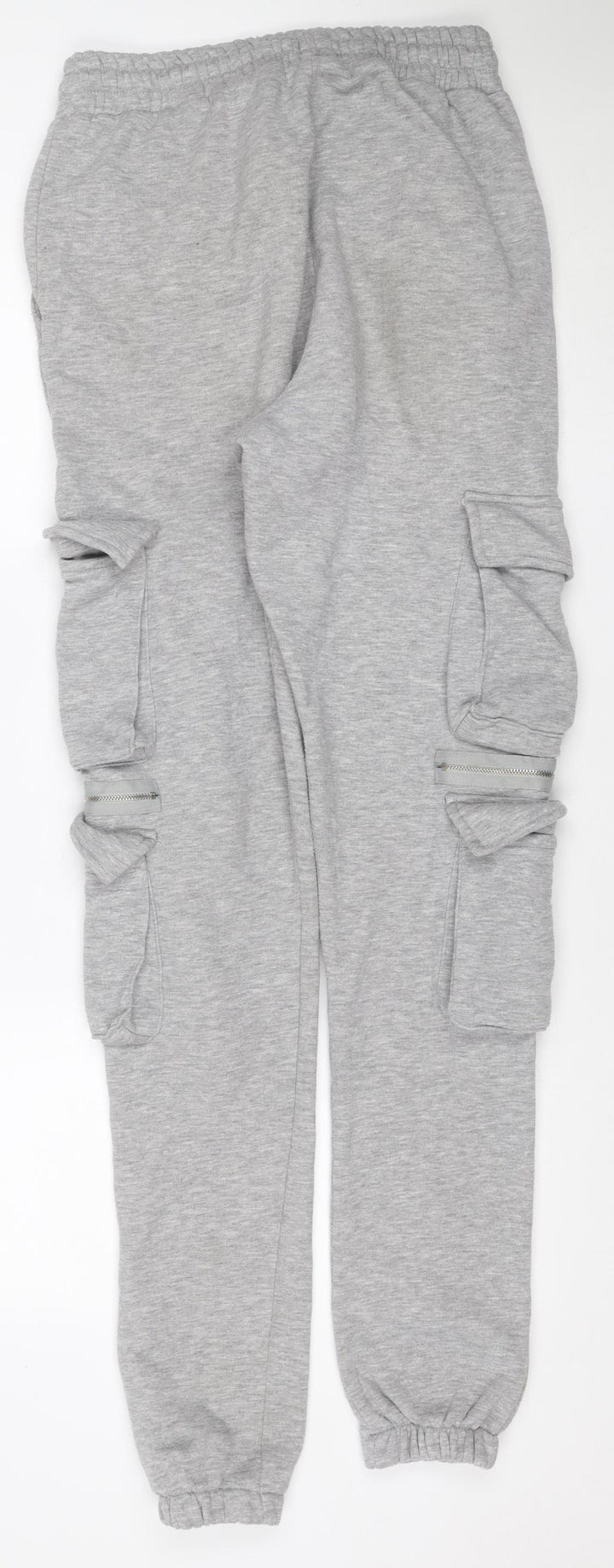 VANV Homme Men's Grey S Jogger Sweatpants Zip Pocket Drawstring