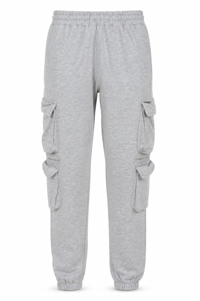 VANV Homme Men's Grey S Jogger Sweatpants Zip Pocket Drawstring