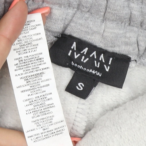 VANV Homme Men's Grey S Jogger Sweatpants Zip Pocket Drawstring