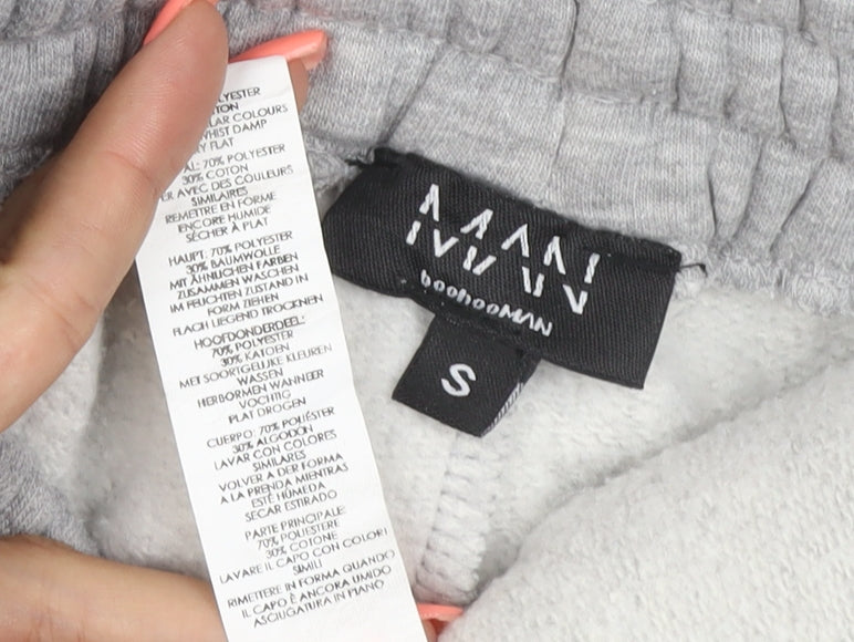 VANV Homme Men's Grey S Jogger Sweatpants Zip Pocket Drawstring