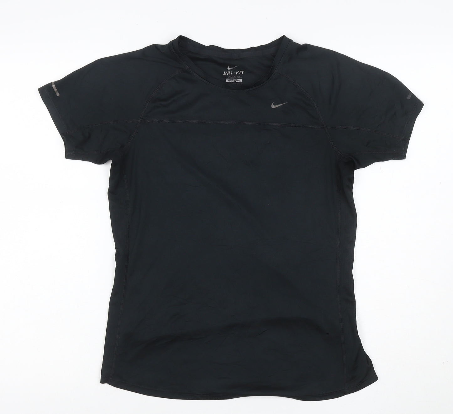 Nike Women’s Black M Dri-FIT Running Gym Athletic Jersey T-Shirt