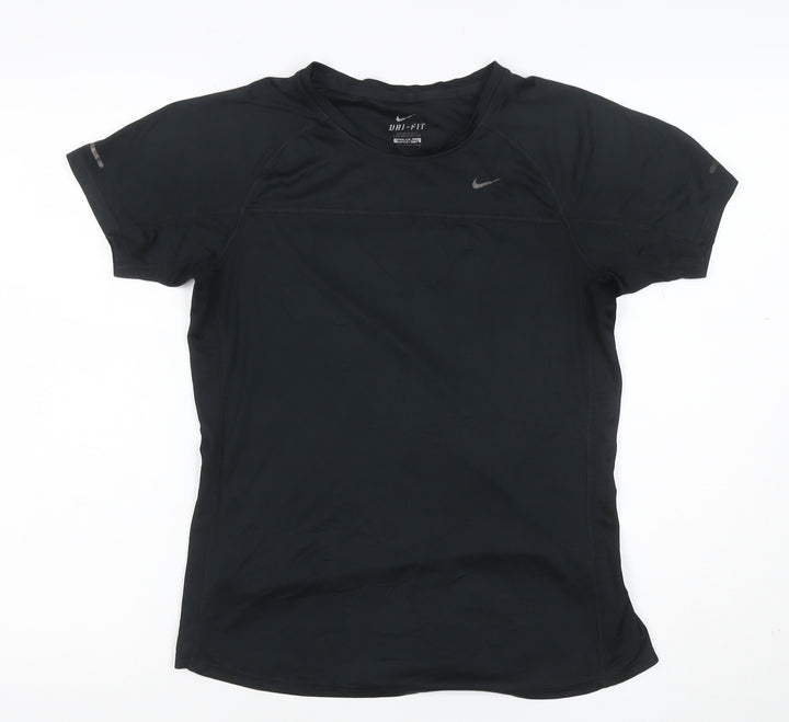 Nike Women’s Black M Dri-FIT Running Gym Athletic Jersey T-Shirt