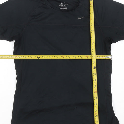 Nike Women’s Black M Dri-FIT Running Gym Athletic Jersey T-Shirt