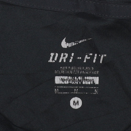 Nike Women’s Black M Dri-FIT Running Gym Athletic Jersey T-Shirt