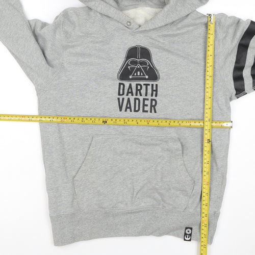 Star Wars Teens Grey XS Darth Vader Graphic Pullover Hoodie