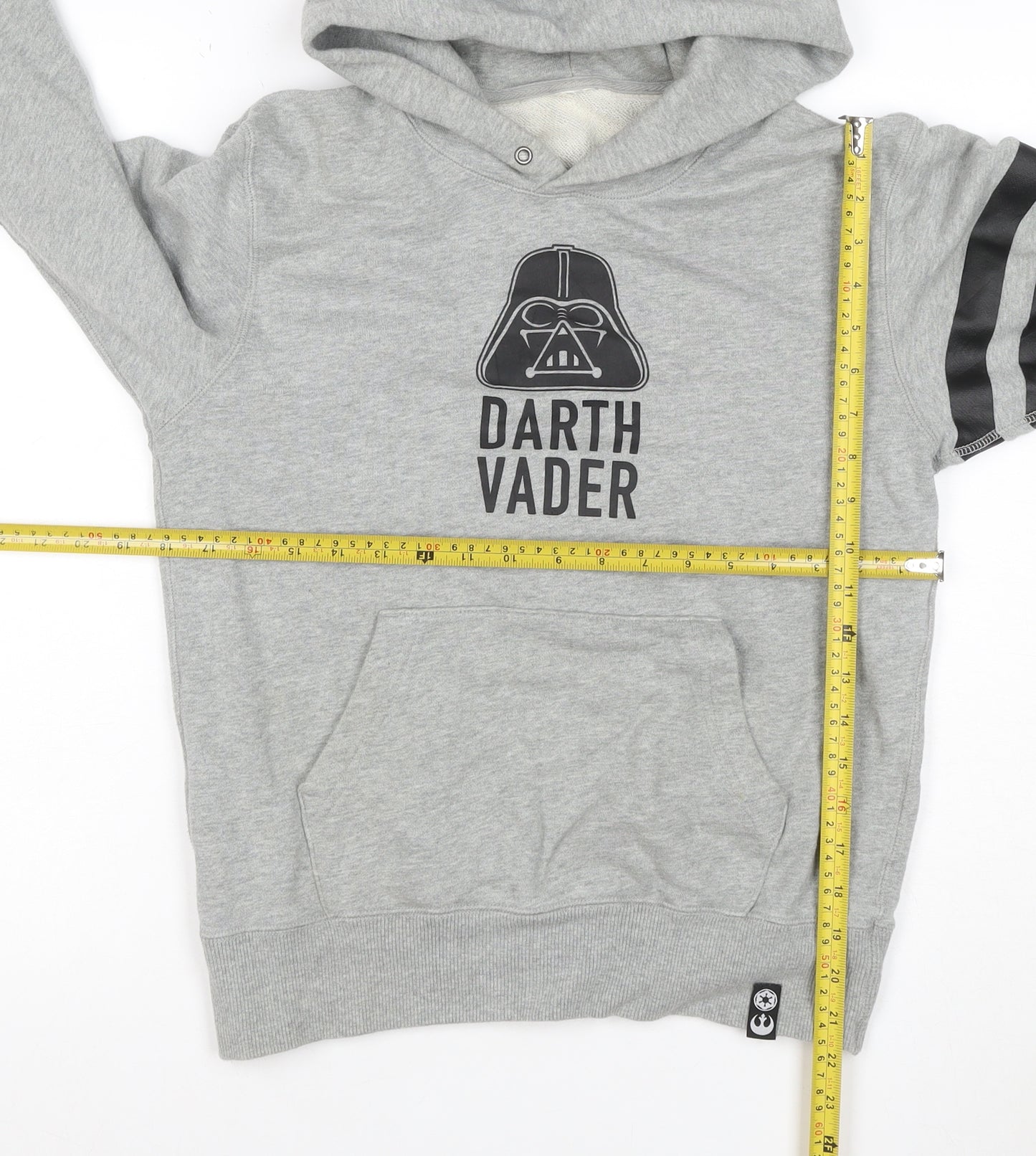 Star Wars Teens Grey XS Darth Vader Graphic Pullover Hoodie