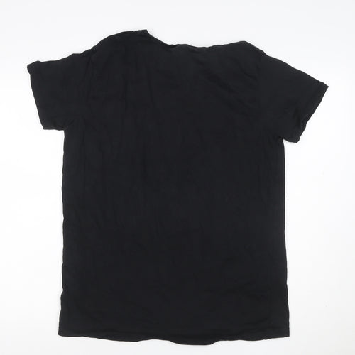Pierre Cardin Men’s Black XL Crew Neck Logo Short Sleeve T-Shirt