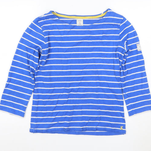 Joules Teens Blue White Stripe Jersey Long Sleeve T-Shirt Size 6